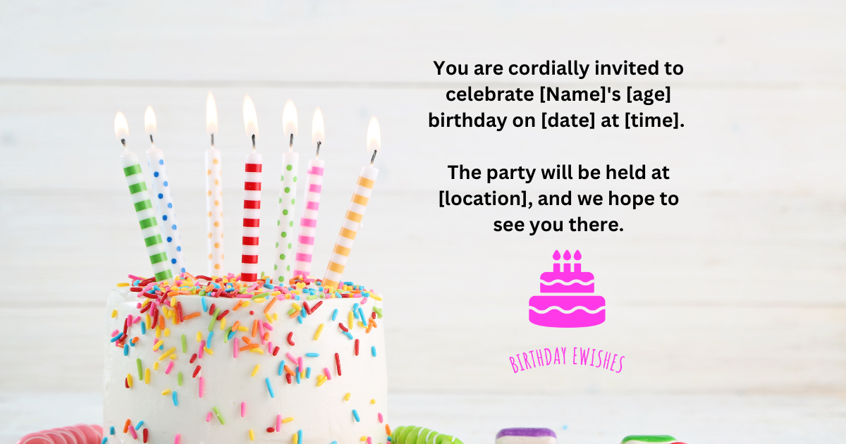 Birthday Invitations Examples and Templates 2 BirthdayEWishes
